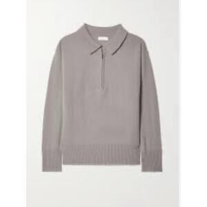 SABLYN GRAY Mariel 100% Cashmere Collared Sweater Half Zipper Small 2098